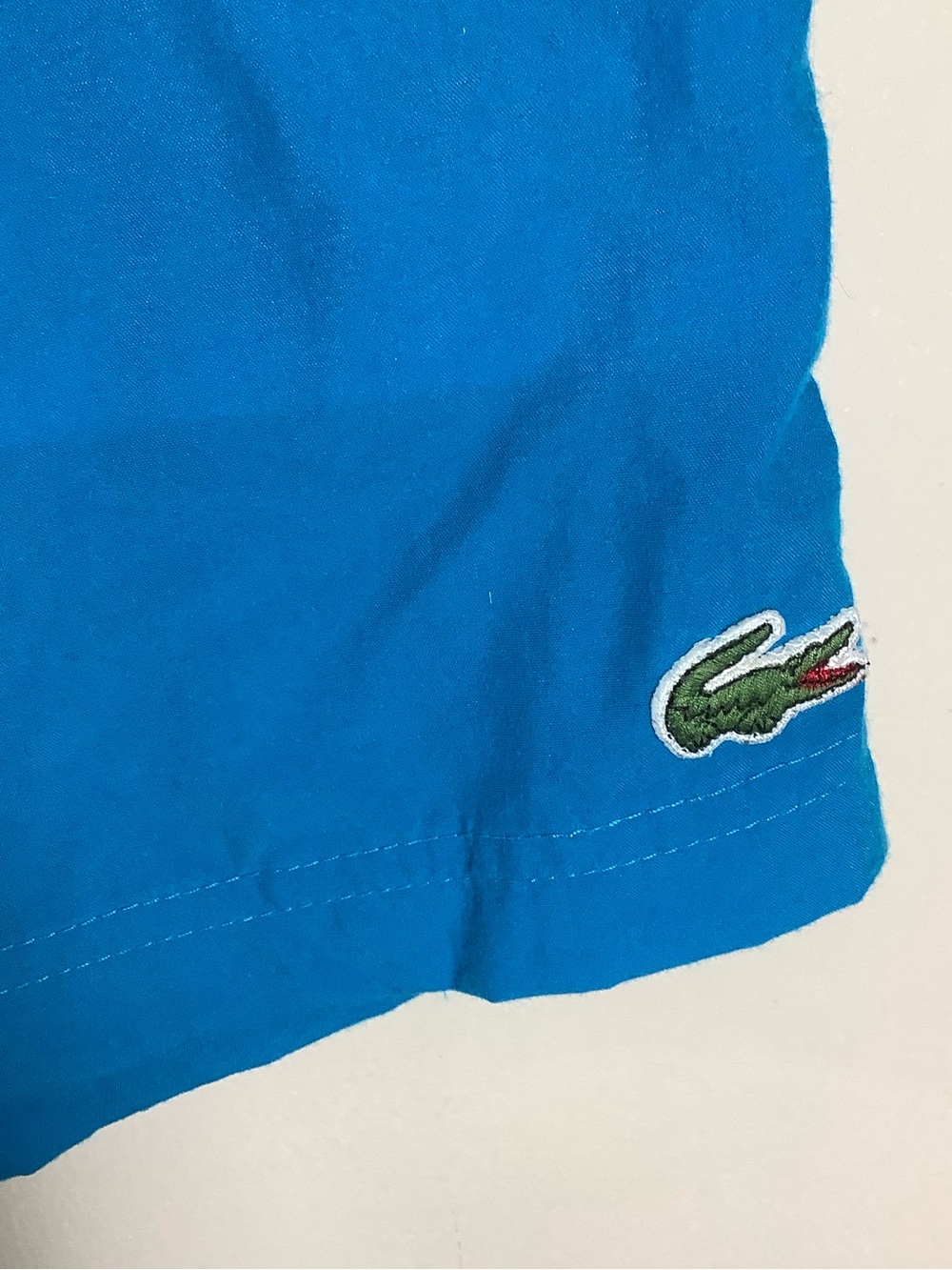 Lacoste Vintage Y2K Blue Men's Swim Shorts w/ Brief Liner - Picture 3 of 7